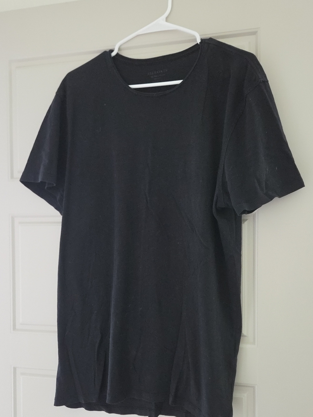 All Saints Black Crewneck T-Shirt